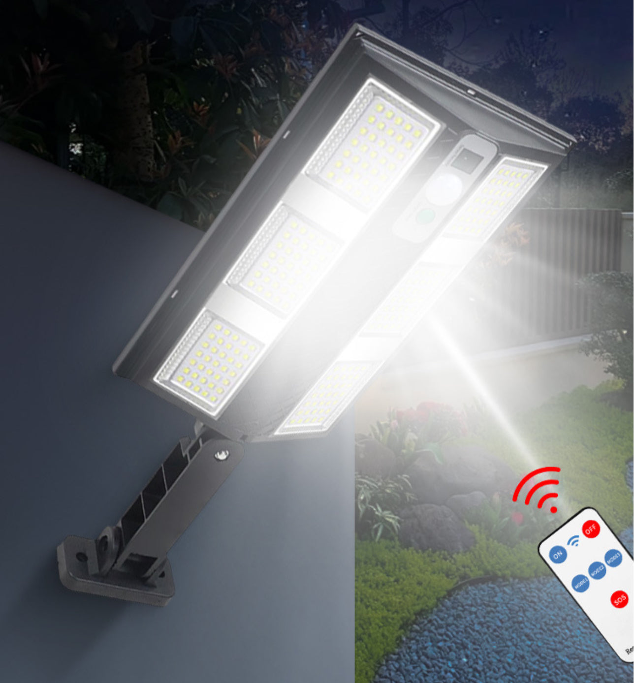 LAMPARA SOLAR 270 LED SENSOR MOVIMIENTO